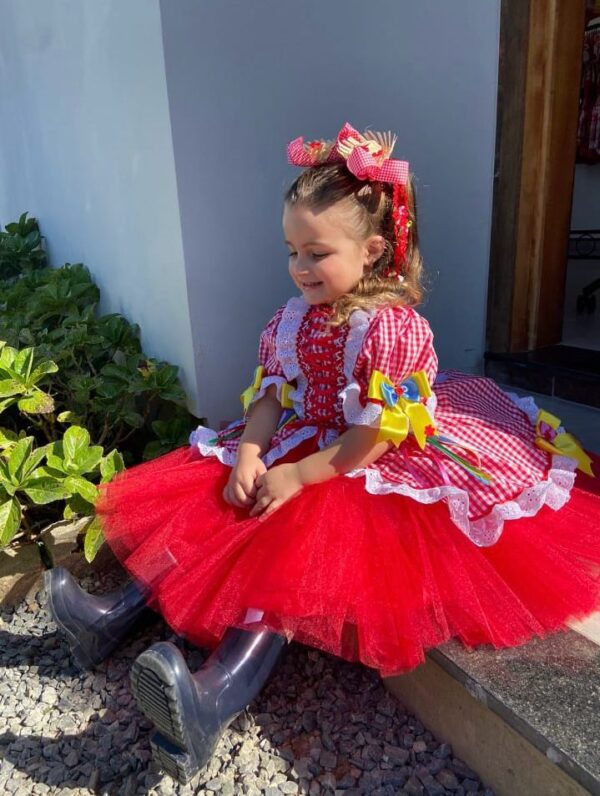 vestido sinha vermelho